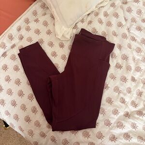 lululemon athletica Burgundy Leggings